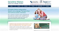 Desktop Screenshot of languagetherapeutics.co.uk